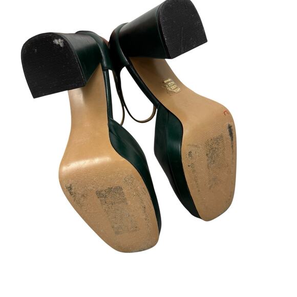 Zilian Shoes Womens EU 40 US 9-9.5 GReen Heeled Mary Jane Academia Preppy - Picture 13 of 13